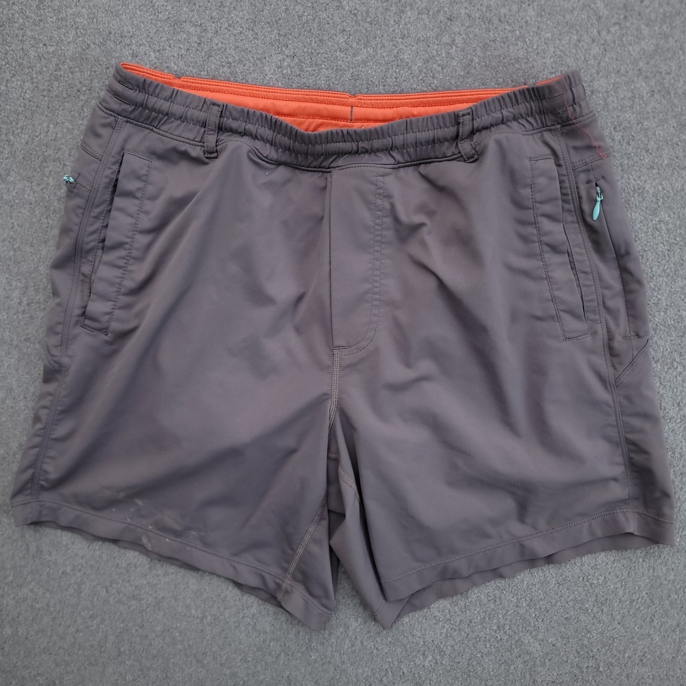 Birddogs Shorts Mens Large Gray Gym 4 Way Stretch